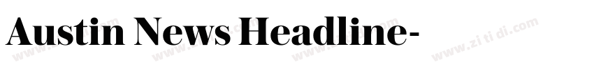 Austin News Headline字体转换